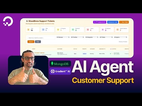 How to Build A Customer Support AI Agent with MongoDB and Gradient AI