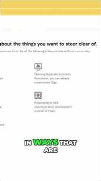 Don't Make These Mistakes When Setting Up Fiverr ⚠️ #fiverr #tips #shorts