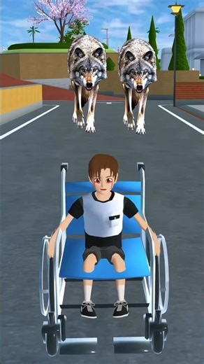 Wheelchair Boy Attacked by wolf | Parents Ignore His Cries | Sakura School Simulator Horror Story