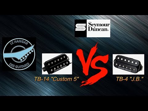 TEST : micros SEYMOUR DUNCAN Custom 5 ( TB-14 ) versus J.B. ( TB-4 )
