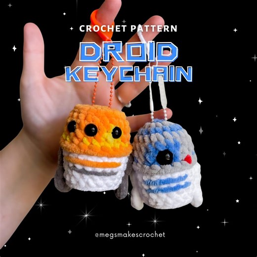 Droid Keychain (PDF Crochet Pattern) - Etsy