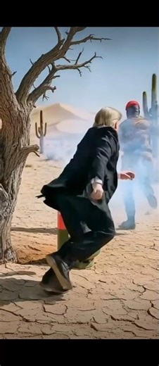 Trump Takes a Desert nap 🌵😂 ibrahim traore Gold Mining