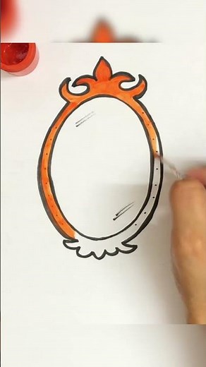 How to Draw a Mirror #learntodraw #artforkids #mirror
