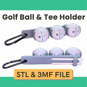 STL 3D Print File Golf Ball Holder for 3 Golf Balls & 2 Tees, Golfing Accessory, Golf Gift, Gift for Dad, 3D Printed Golf Accessory - Etsy