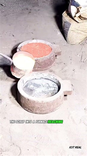 The Explosive and Beautiful Process of Melting Brass Scrap! 🔥 #shorts #asmr #satisfying