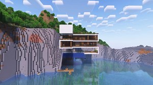 Building a Dream Cliff House Overlooking the Ocean in Minecraft!