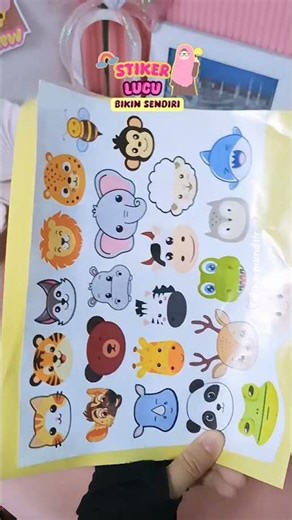 MAKE CUTE DIY STICKERS FROM STICKER PAPER & LAMINATION #stickerpaper #lamination #diy