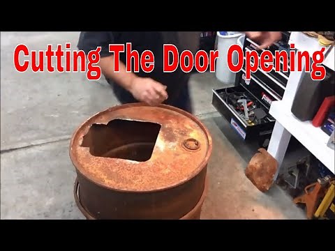 Cast Iron Barrel Stove Kit Door Installation | Part 1