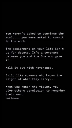 How committed are you? The Rundown… You weren’t called to convince… you were called to commit. What God placed in you doesn’t require validation; it requires obedience. Your assignment isn’t a performance… it’s a promise… a covenant between you and the One who trusted you to build it. The world might not understand your pace, your process, or your preparation… but they’re not supposed to. When you walk with reverence, you remind others what purpose actually looks like. When you honor the vision,