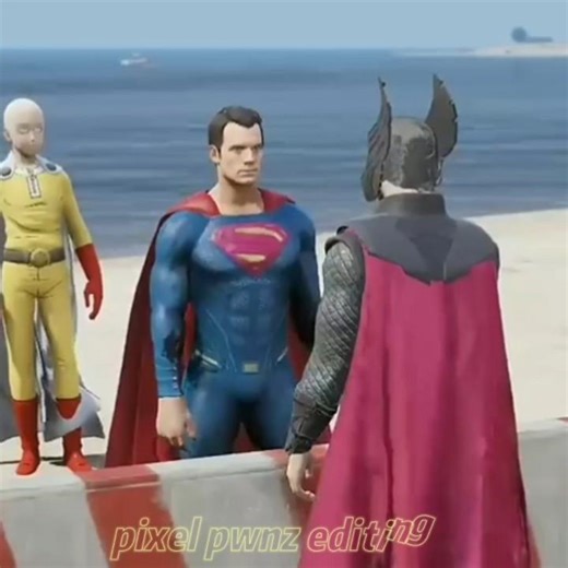 GTA V SUPERMAN VS GOKU VS HULK SLAP BATTLE 👋Shorts editing subscribe my