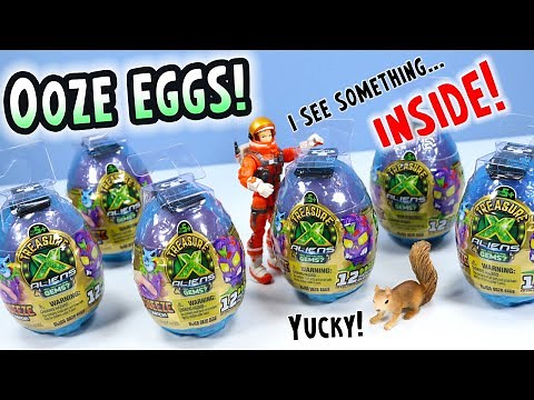 Treasure X Alien Ooze Eggs Toy Review Moose