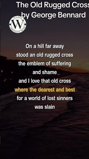 The Old Rugged Cross (Music Video with Lyrics) George Bennard #shorts #christianhymns