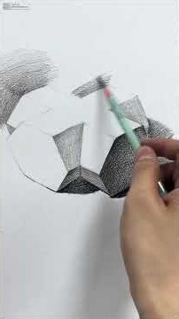 How to Shade an Intersecting Hexagonal Prism ✏️ | Pencil Drawing Process