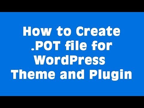 How to create .POT file for WordPress theme using POEDIT software free version