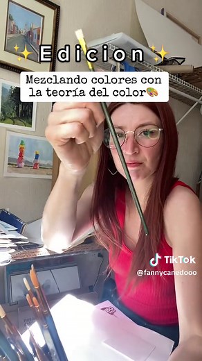 Técnica para mezclar colores y lograr color café🎨✨