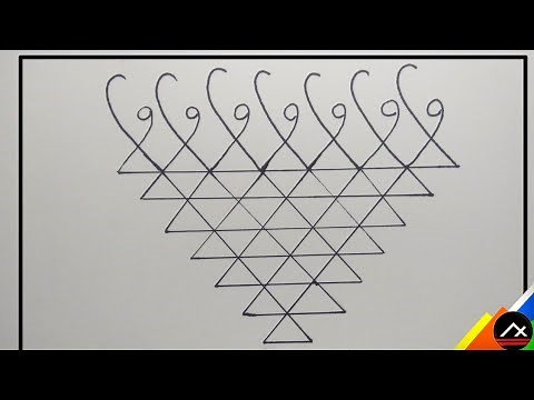 Saraswati yantra symbol easy drawing step by step||Saraswati mata drawing!! ARTXONE