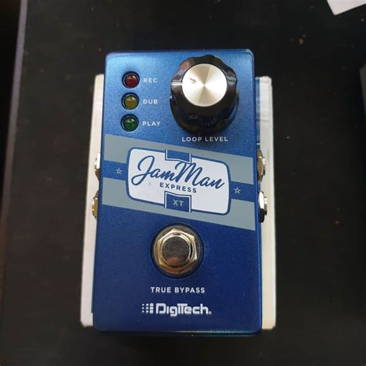 DigiTech JamMan Express XT Compact Stereo Looper 2010s - Blue | Reverb