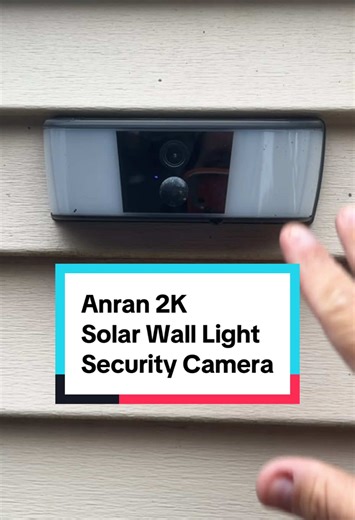 Anran 2K Solar Wall Light Security Camera Review: Great video quality. Good looking wall light. Solar powered. #tinoreviews #anran #homesecurity #tiktokshopstockup #tiktokshopcreatorpicks