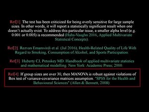 SPSS (tutoriel)/ MANOVA (quand le test de Box échoue)