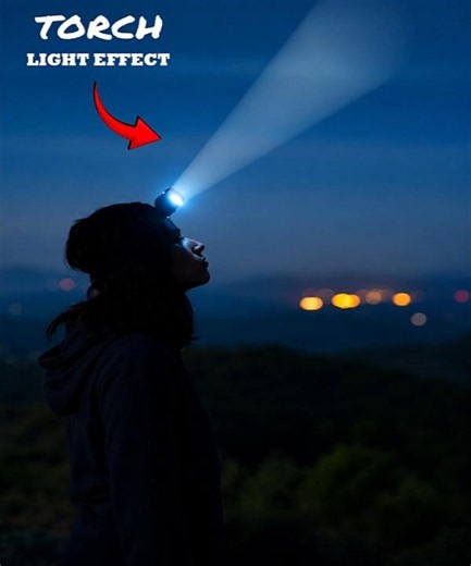Tips to Create Straight Beam Light Effect Like A Pro #shorts #photoshop