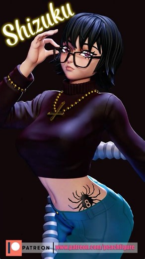 Shizuku 💜 | Hunter x Hunter 3D Model #Shorts