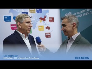 Intersolar2024 - Interview with Bill Mulligan, CEO for Maxeon Solar Technologies