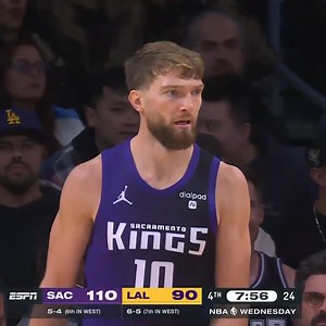 Domantas Sabonis dropped a complete performance to lead the Kings to the W in LA 💪 29 PTS | 16 REB | 7 AST | NBA