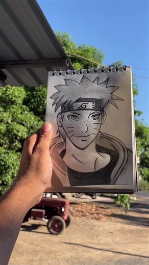 “ART BY KRISHA 🎨Watch me draw Naruto Uzumaki step by step 🖤 #artbykrisha #drawing #art #creative