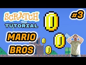 How to Code COINS - SUPER MARIO BROS (SCROLLING PLATFORMER) GAME - Tutorial #3 - Scratch 3.0