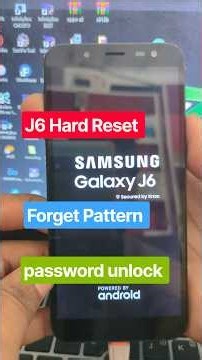 Samsung Galaxy J6 Hard Reset Very Easy Simple Method forget Pattern J6 Password unlock without Pc