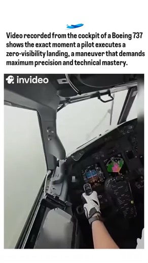 How Do Things Work on Instagram: "The video showcases an extraordinary feat of aviation skill, likely an Instrument Landing System (ILS) approach in extremely low visibility (zero- visibility) using the Autoland system, where the autopilot guides the B737 to touchdown, requiring immense pilot monitoring and precise management of weather-related challenges like thick fog or heavy rain for safe completion. What you're seeing: ILS Category III Operations: This landing is performed under ILS Categor