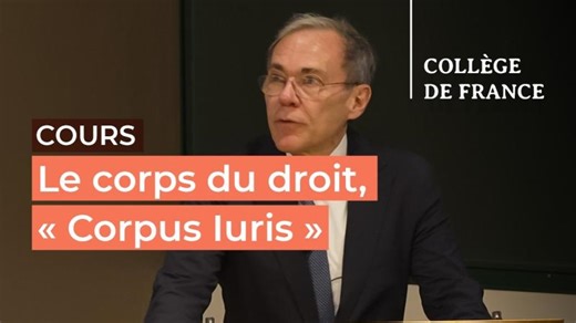 Le corps du droit, « Corpus Iuris »... (5) - Dario Mantovani (2025-2026) | Dr Yves LASSARD