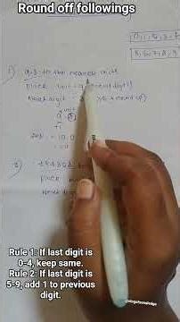 Learn how to round off numbers easily — simple rule for rounding decimals and whole no for students.