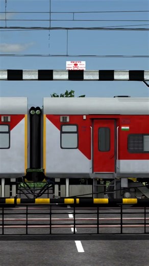 HIGH SPEED LHB TRAIN CROSSING|TRAIN VIDEOS|RAILWORKS GAMEPLAY|TRAIN JOURNEY VIDEOS|TRAINS|RAILGADI
