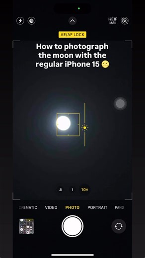 Capturing the Moon with iPhone 15 Features