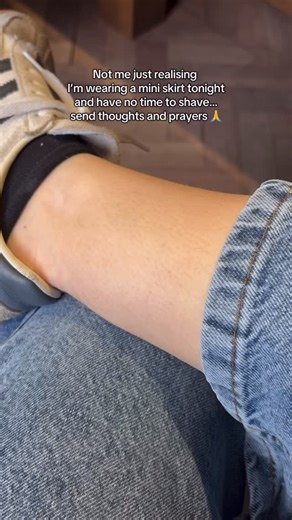 Wilkinson Sword Intuition on Instagram: "One rogue patch away from a full New Year's Eve breakdown on the tube. #WilkinsonSwordIntuition #NewYearsEve #Shaving #WomensShaving #GRWM"