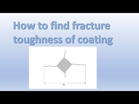 Fracture toughness determination method in coating (Palmqvist Crack Model)