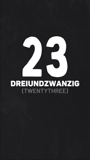 How to Count In German Counting German Numbers 21-30 Pronunciation 21 - einundzwanzig 22 - zweiundzwanzig 23 - dreiundzwanzig 24 - vierundzwanzig 25 - fünfundzwanzig 26 - sechundzwanzig 27 - siebenundzwanzig 28 - achtundzwanzig 29 - neunundzwanzig 30 | German.basics