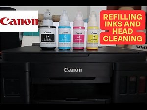 How to Refill Inks for Canon G3410 Series & Head Cleaning