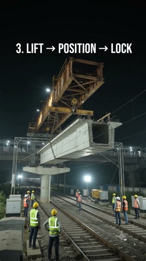 How Do They Build a Bridge Over LIVE Railway Tracks? 😳🚆 #railway #construction #civilengineering #ai