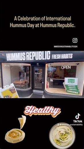 A Celebration of International Hummus Day at Hummus Republic.