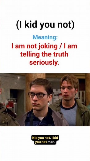 I Kid You Not Meaning | Daily English Expression | Spoken English Vocabulary|#shorts #spokenenglish