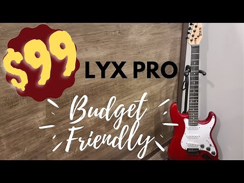 Lyx Pro Strat Style Electric Guitar for only $99