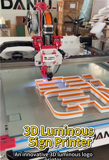 We are a professional equipment manufacturer with more than 8 years of experience. We have our own production and manufacturing factories, focusing on 3D luminous printers, 3D printing consumables and other printing supporting produc ts and services.The video is a demonstration of the product effects for customers. Do you like it? #newtechnology #signage #ledlight #ledsign #logodesign