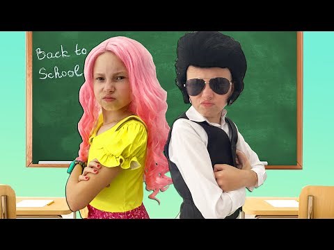 Alice and Johny show rules of behavior for friendship at school
