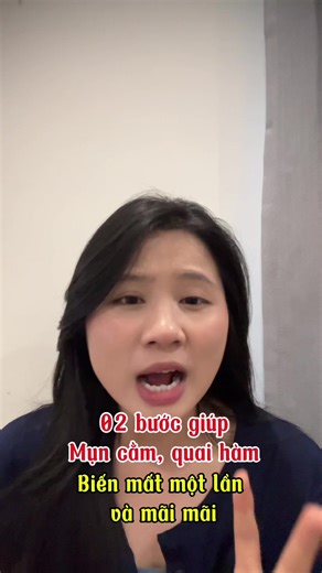 02 bước giúp mụn cằm, quai hàm biến mất một lần và mãi mãi #mun #munviem #ngocchanmun #chamsocda #munnoitiet