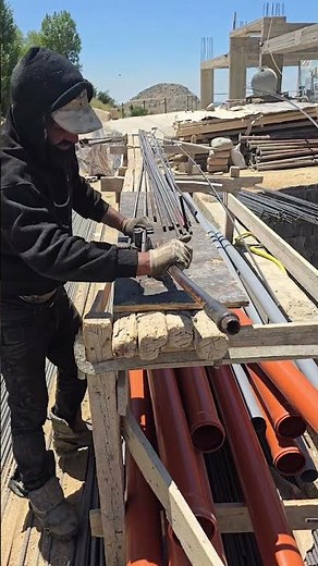 Bending Steel by Hand - ASMR Construction Sounds