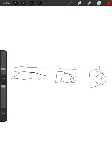 Quick tip on drawing the arm in perspective