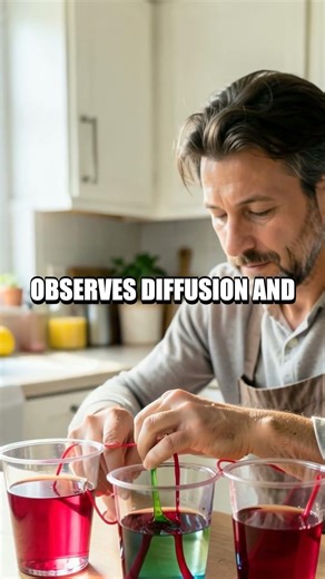 Light Flash at Home: Color Diffusion with Red Cabbage Indicator