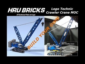 LEGO Technic Crawler Crane BUILD YOUR OWN. Build a Crawler Crane MOC Pt.3